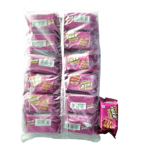 Britannia Tiger Biscuit, 32gm (Pack of 12)