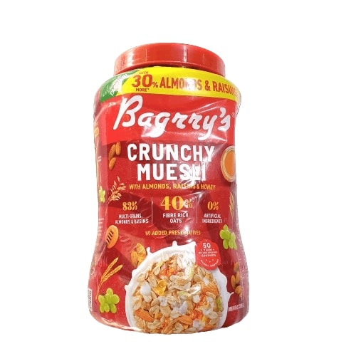 Bagrry's Crunchy Muesli, 1kg(Jar)