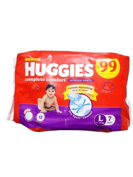 Huggies Wonder Pants Large (9-14kg), 7 pants